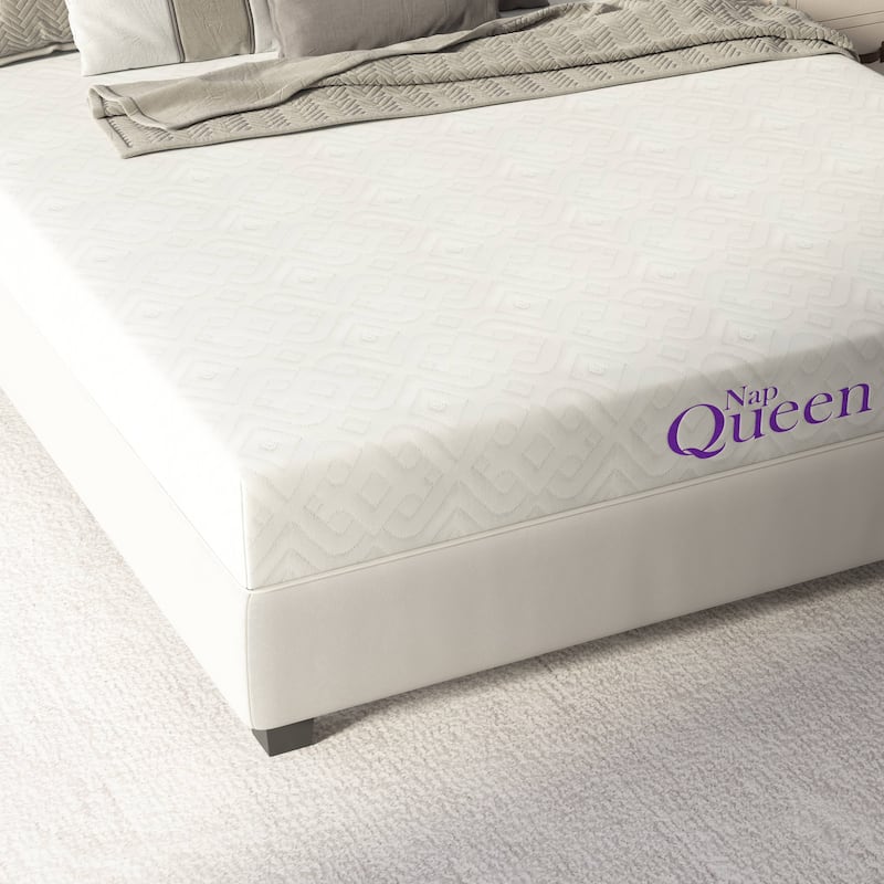 NapQueen Elizabeth 8" Cooling Gel Memory Foam Mattress Bed Bath